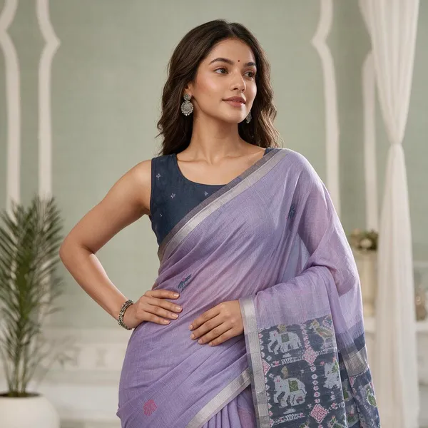 Lavender_Woven_Zari_Border_Patola_Pallu_Saree_For_Women