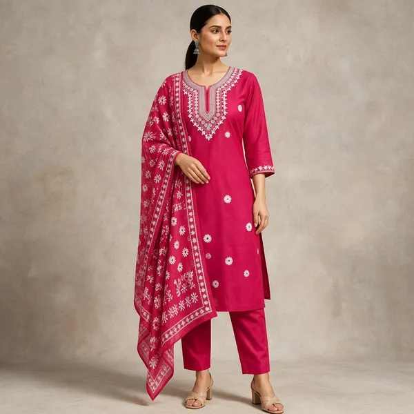Pink_Embroidered_Straight_Suit_Set_With_Dupatta_For_Women