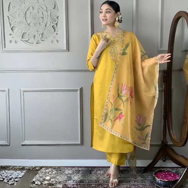 Mustard_Straight_Fit_Kurta_Set_for_Women