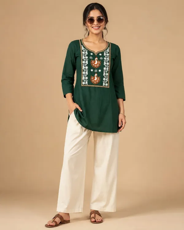 Green_Embroidered_Kurta_Set_for_Women
