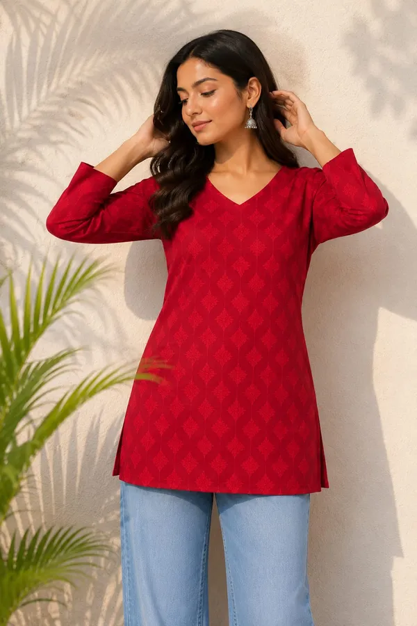 Red_Printed_Straight_Kurta_for_Women