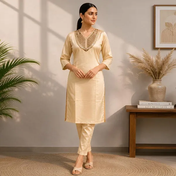 Cream_Embroidered_Straight_Kurta_Set_for_Women
