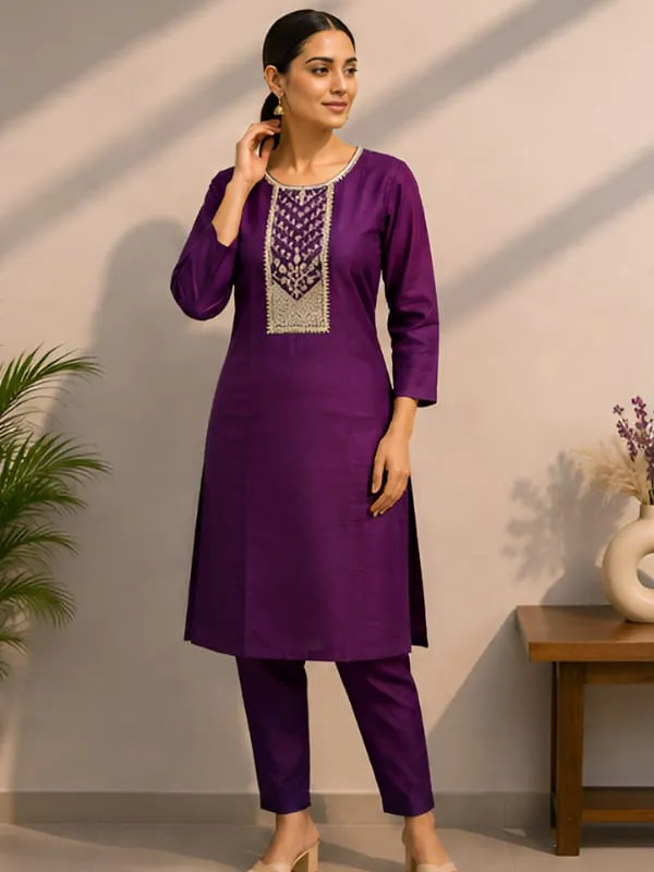 Purple_Straight_Kurta_Pant_Set_for_Women