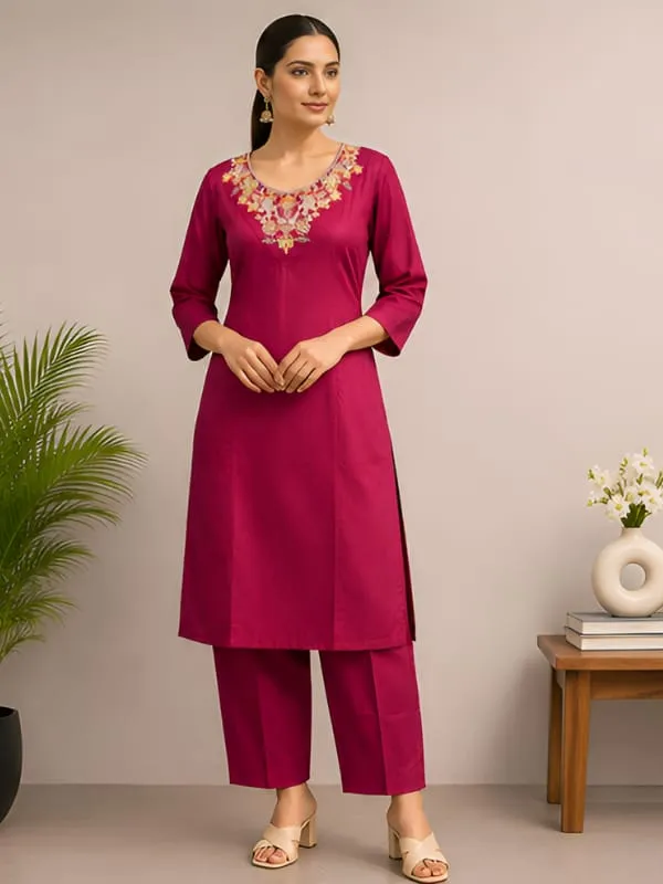 Pink_Embroidered_Straight_Kurta_Set_for_Women