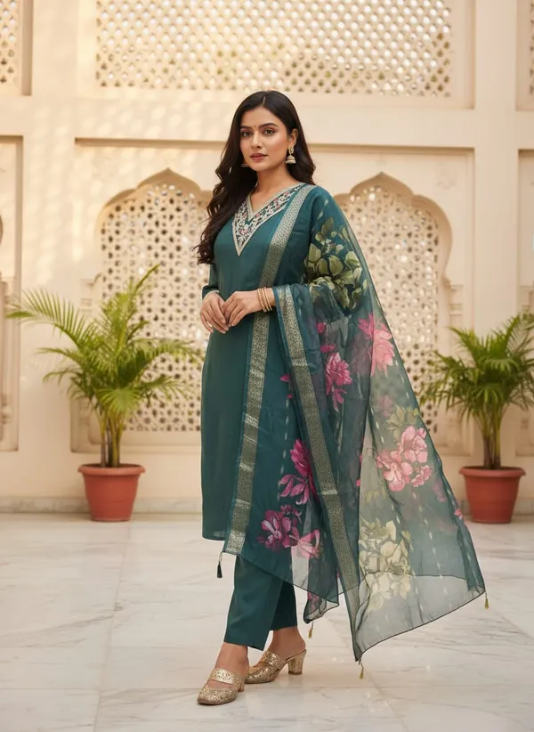 Teal_Printed_Straight_Kurta_Set_for_Women
