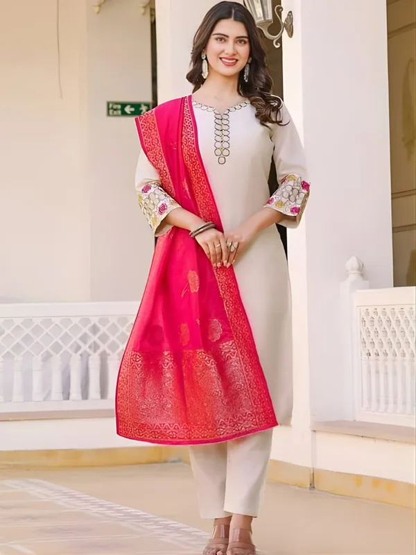 Cream_Embroidered_Straight_Kurta_Set_for_Women