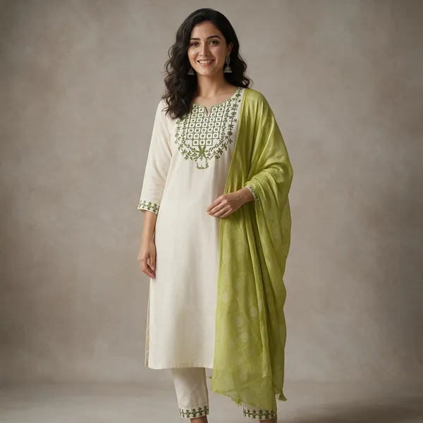 Cream_Embroidered_Straight_Kurta_Set_With_Dupatta_for_Women