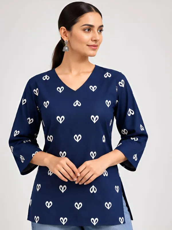 Navy_Printed_Regular_Fit_Kurta_for_Women