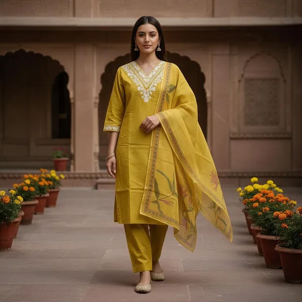 Yellow_Printed_Straight_Kurta_Set_for_Women