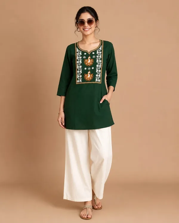 Green_Embroidered_Kurta_Set_for_Women