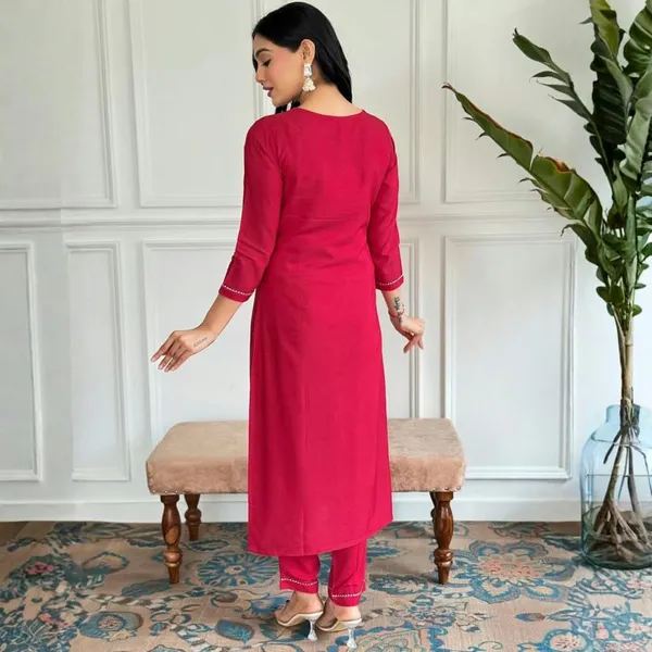Magenta_Embroidered_Straight_Kurta_Set_With_Dupatta_for_Women