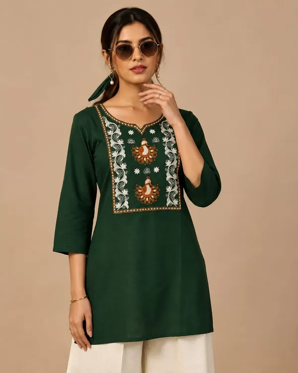 Green_Embroidered_Kurta_Set_for_Women