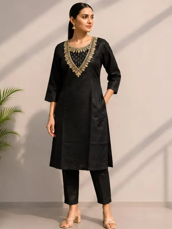 Black_Straight_Kurta_Set_for_Women