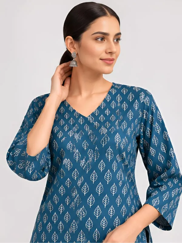 Blue_Printed_Regular_Fit_Top_for_Women