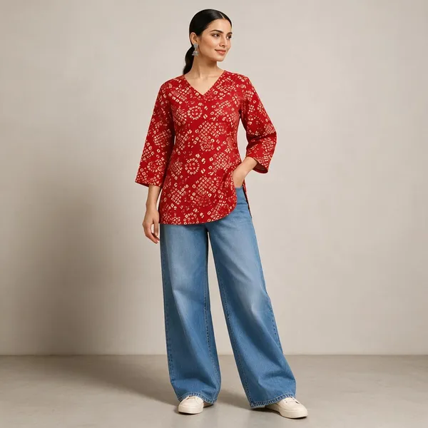 Red_Printed_Regular_Fit_Kurti_for_Women
