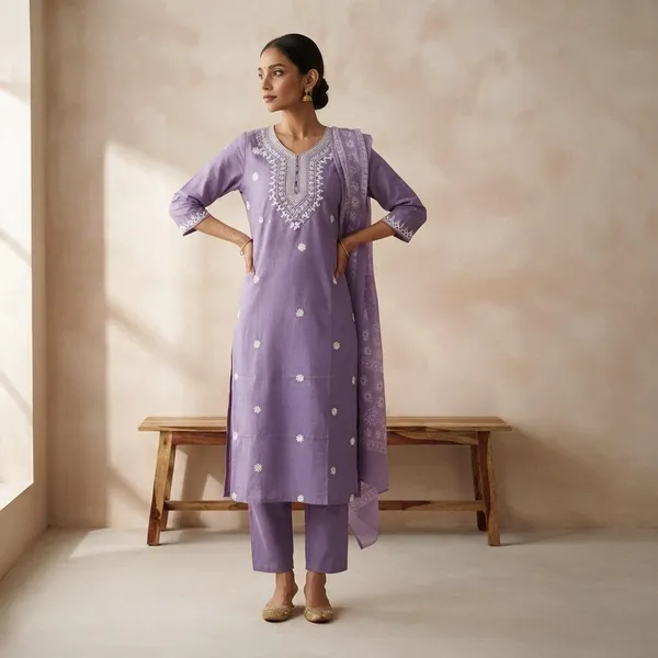 Lavender_Embroidered_Straight_Suit_Set_for_Women