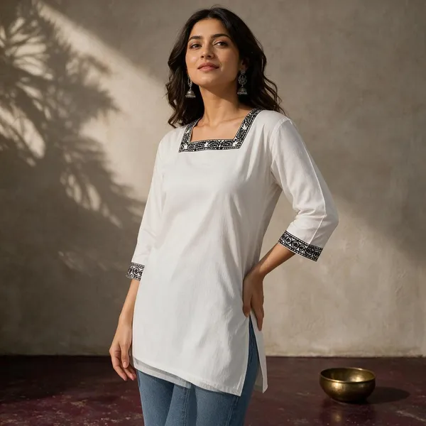 White_Straight_Fit_Kurti_for_Women