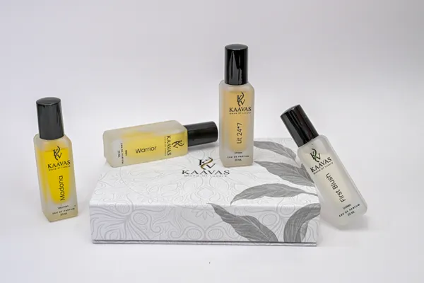 Kaavas_Discovery_Set_First_Blush_Madonna_Lit_24X7_Warrior_Edp_Pack_Of_4