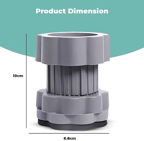 MIXAREO_(4pcs)_Washing_Machine_Vibration_Pads_-_Adjustable_Dryer_Shock_(Pack_of_1)_Washing_Machine_Soap_Dispenser_()