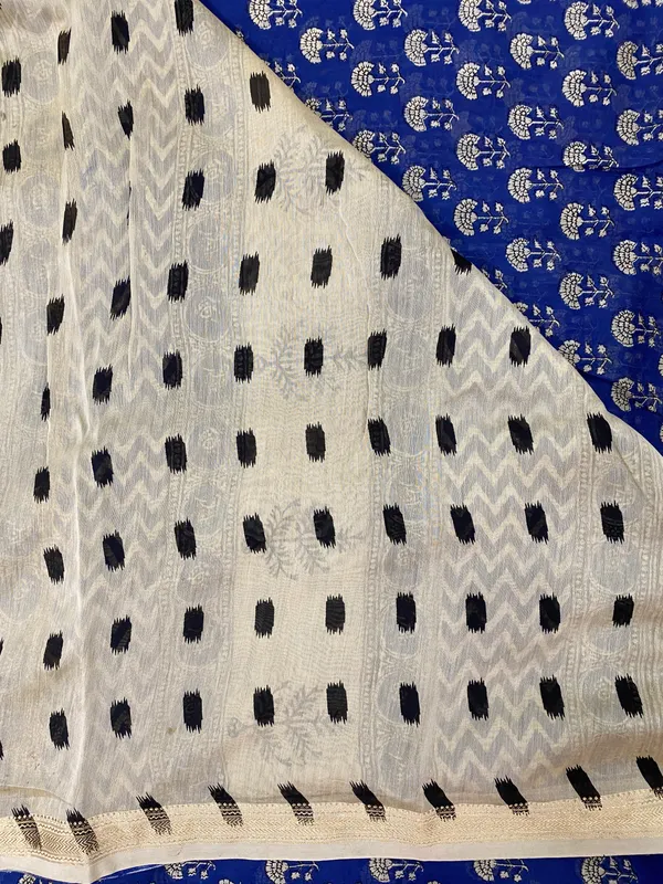 Blue_Silk_Cotton_Hand_Block_Printed_Saree_For_Women