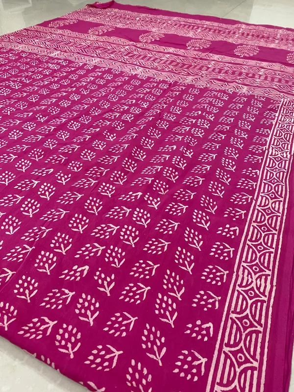 Pink_Cotton_Mul_Hand_Block_Printed_Saree_For_Women