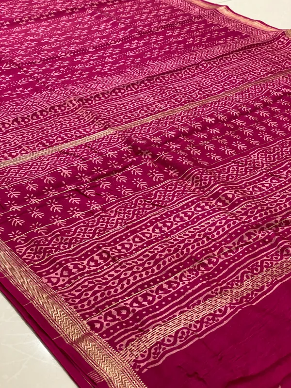 Pink_Silk_Cotton_Hand_Block_Printed_Saree_For_Women