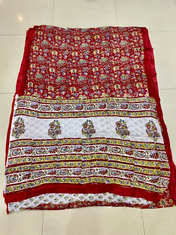 Red_Silk_Block_Print_Saree_For_Women