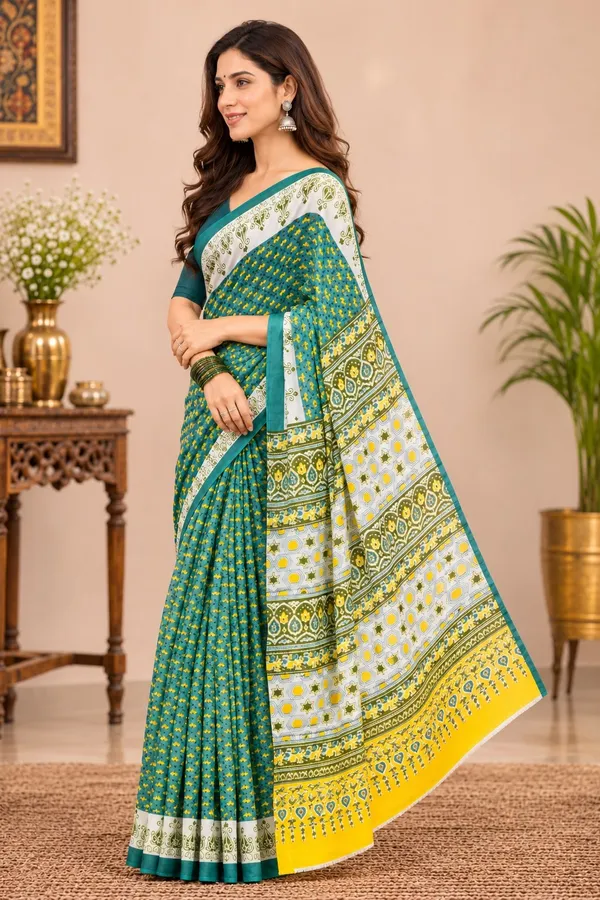 Multicolor_Cotton_Mul_printed_saree_For_Women