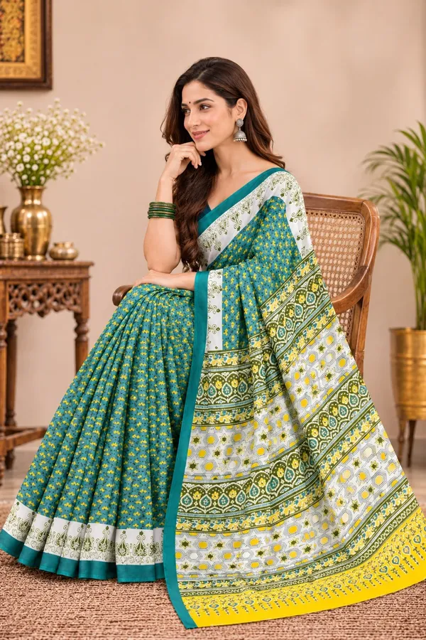 Multicolor_Cotton_Mul_printed_saree_For_Women