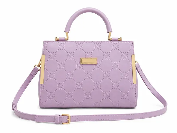 Purple_Synthetic_Leather_Structured_Cross_Body_Bag_For_Women