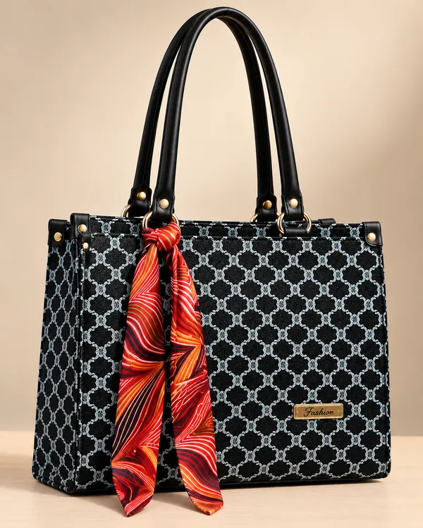 Blue_Synthetic_Leather_Geometric_Crossbody_Bag_For_Women