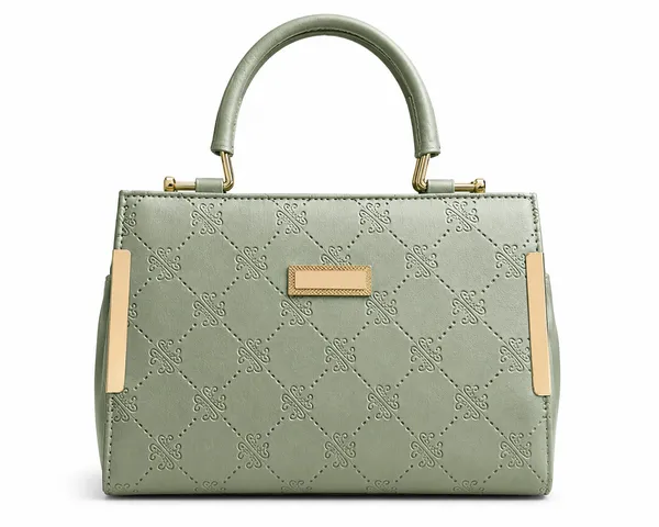 Green_Synthetic_Leather_Embossed_Crossbody_Bag_For_Women