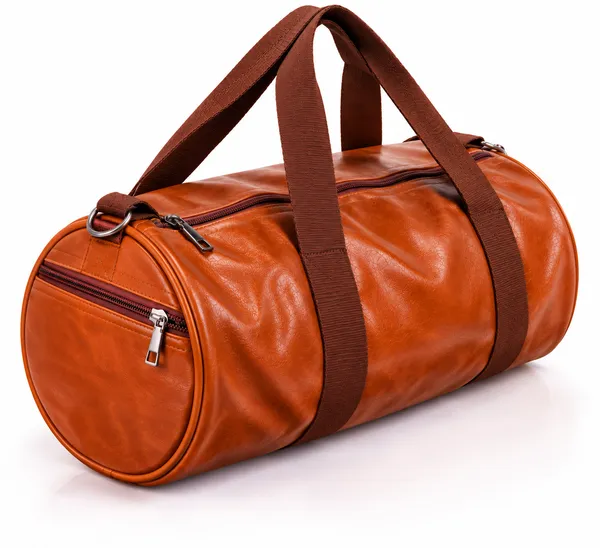Tan_Synthetic_Leather_Duffle_Gym_Bag_For_Unisex