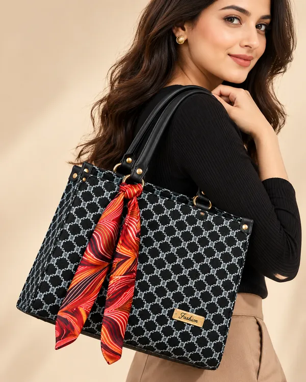Blue_Synthetic_Leather_Geometric_Crossbody_Bag_For_Women