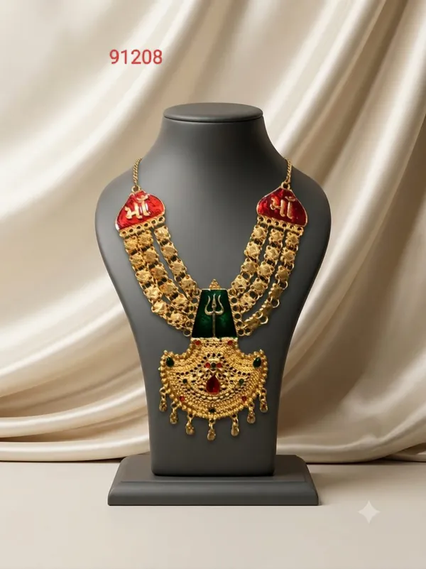 Gold_Tone_Temple_Necklace_For_Women
