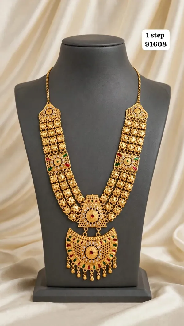 Gold_Tone_Traditional_Long_Necklace_For_Women