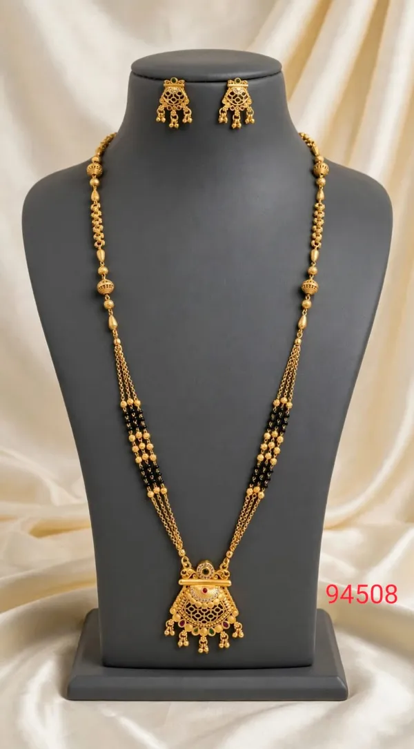 Gold_Tone_Black_Beaded_Mangalsutra_Necklace_Set