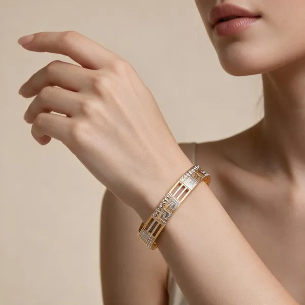 Gold_Tone_Geometric_Bangle_Set