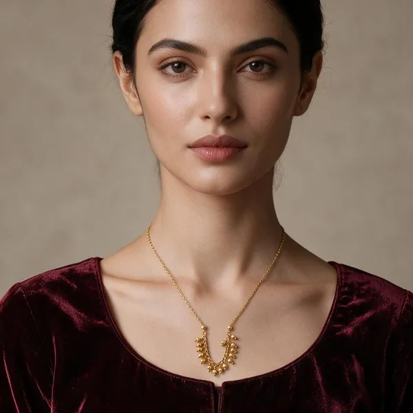 Gold_Tone_Pendant_Necklace_For_Women