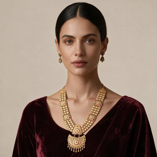 Gold_Toned_Traditional_Necklace_Set_For_Women