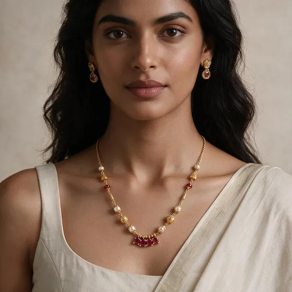 Gold_Tone_Beaded_Necklace_For_Women