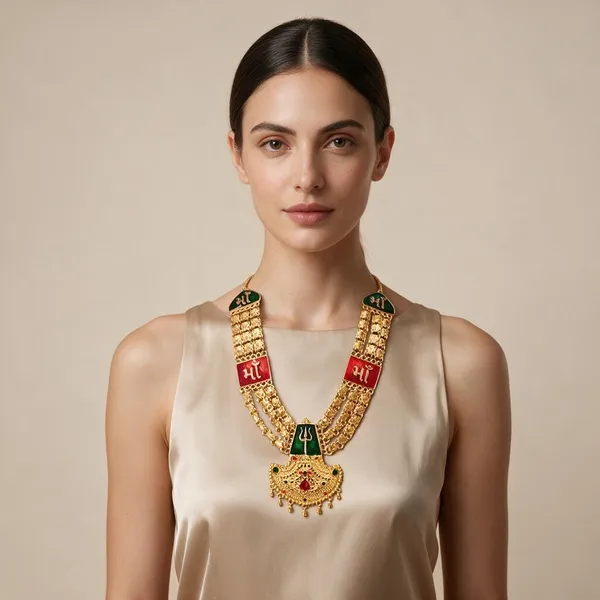 Gold_Tone_Temple_Necklace_For_Women