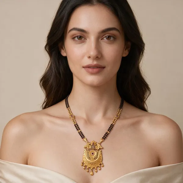 Gold_Tone_Black_Beaded_Mangalsutra_Necklace_For_Women