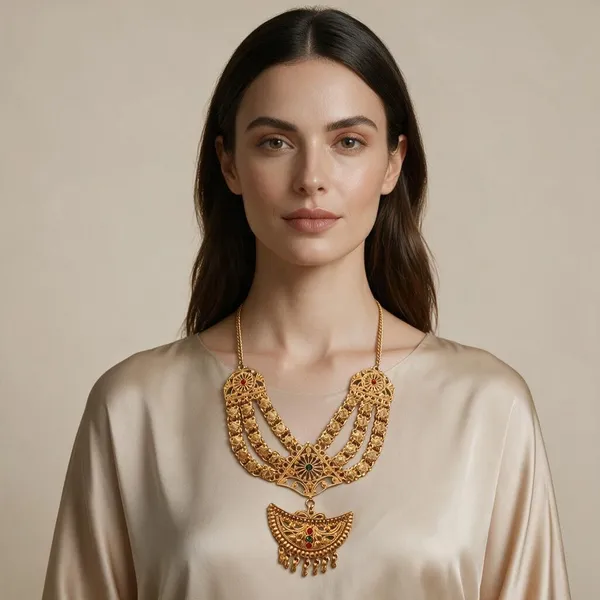 Gold_Tone_Traditional_Temple_Necklace_For_Women