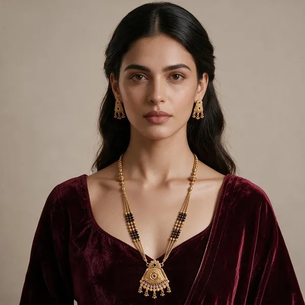 Gold_Tone_Black_Beaded_Mangalsutra_Set_For_Women