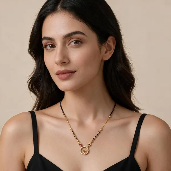 Black_Gold_Tone_Heart_Pendant_Mangalsutra_Necklace_For_Women