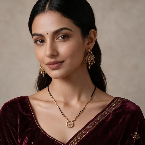 Black_Gold_Tone_Heart_Pendant_Mangalsutra_Necklace_For_Women