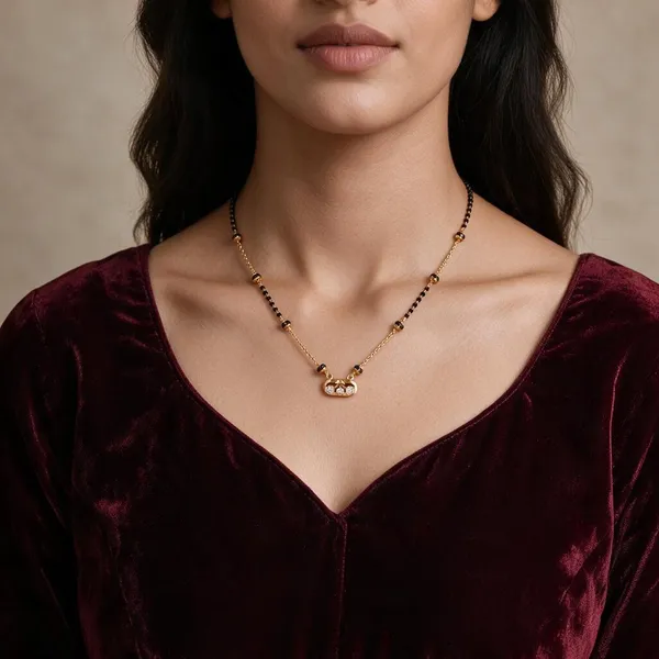 Black_Beaded_Gold_Tone_Mangalsutra_Necklace_For_Women