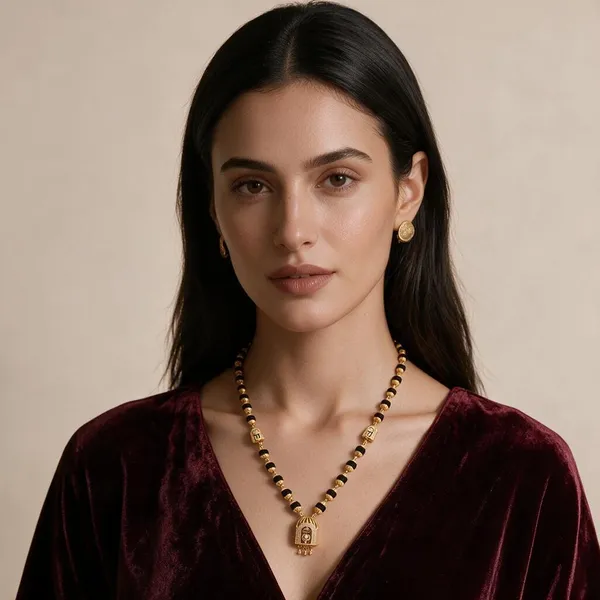Black_Gold_Tone_Mangalsutra_Necklace_For_Women