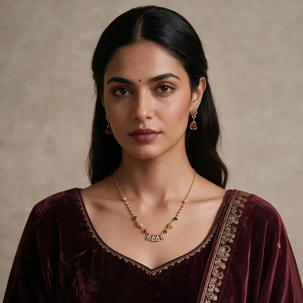 Gold_Tone_Traditional_Necklace_For_Women